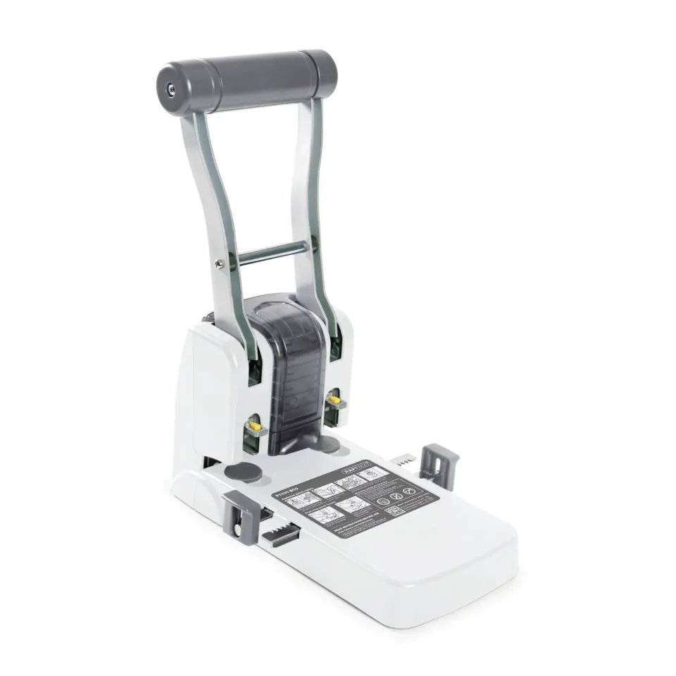 Rapesco Perforator ECO P1100, cu 2 găuri, pentru 100 de coli, alb