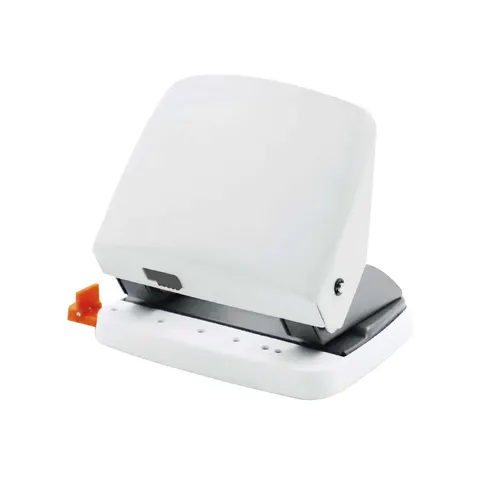 Perforator Office 1 Elegant, pentru 25 de foi, Alb-Gri