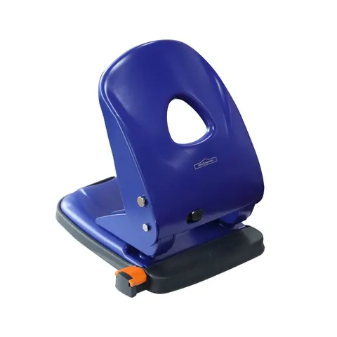 Perforator Office 1 cu ghidaj P45, pentru 45 de foi, albastru închis
