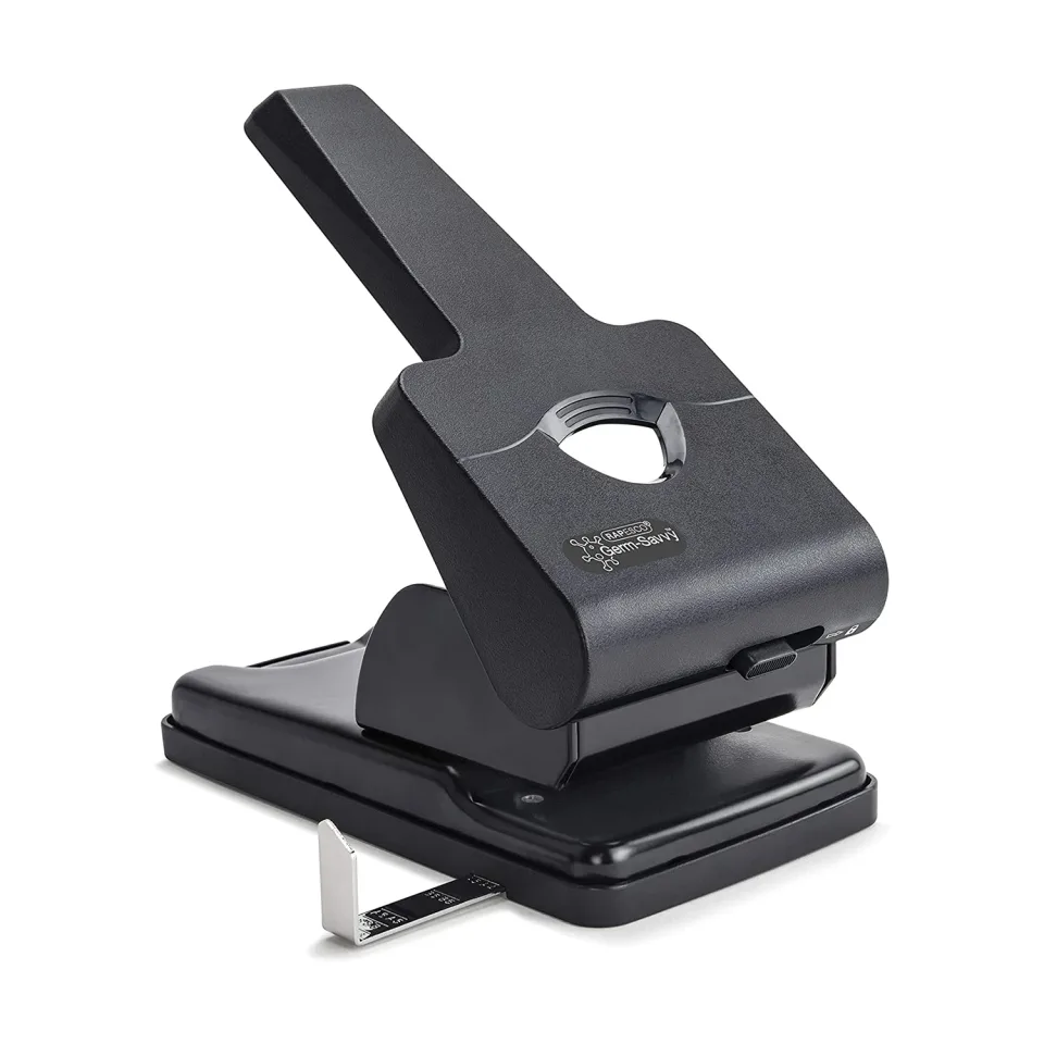 Rapesco Perforator Germ-Savvy HD865-P, pentru 63 de coli, negru