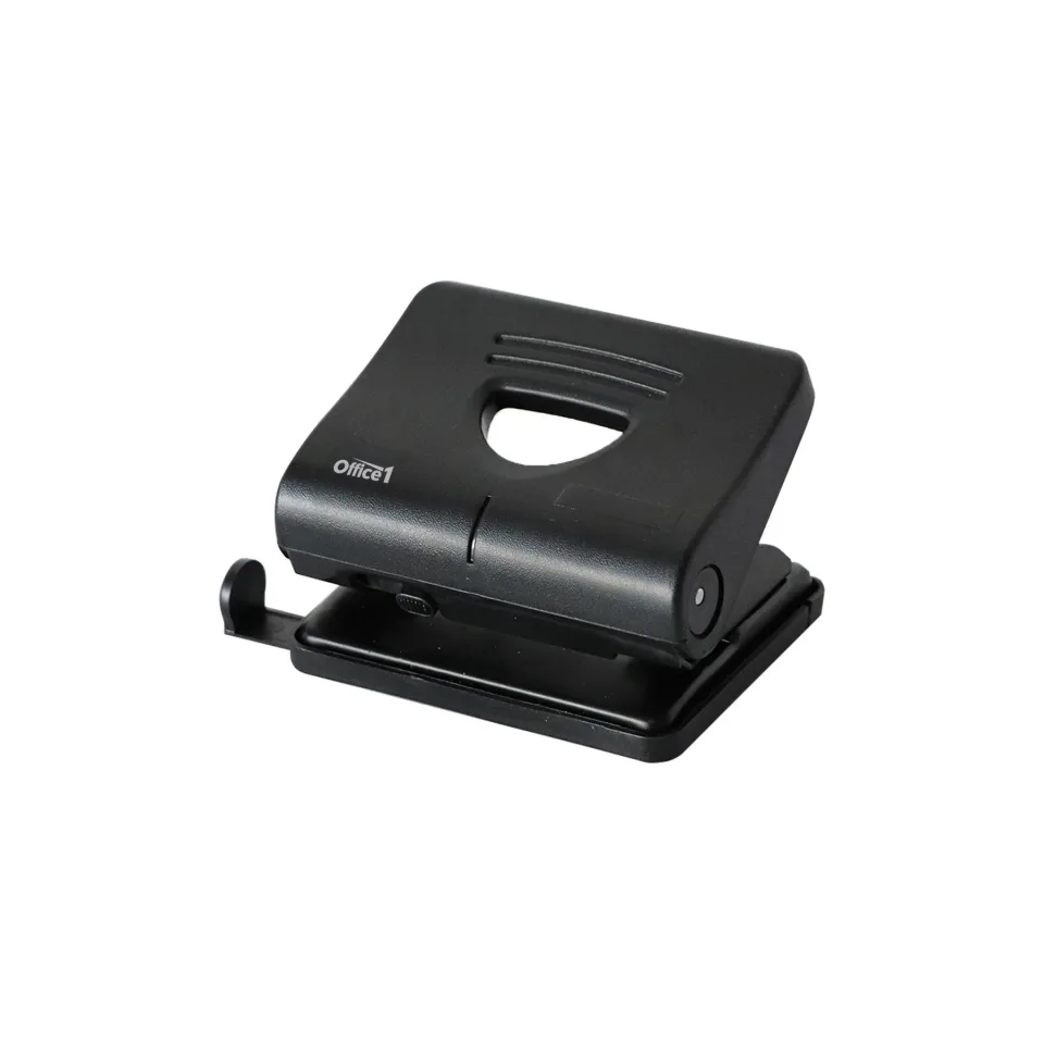 Office 1 Perforator P25, pentru 25 de coli, negru