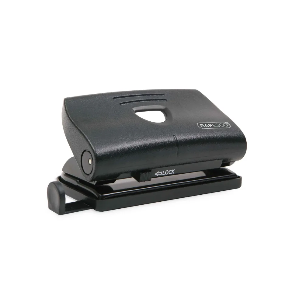 Perforator Rapesco 810-P, 12 coli, negru