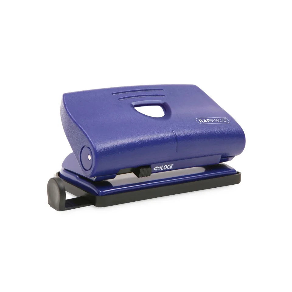 Rapesco Perforator 810-P, pentru 12 foi, albastru