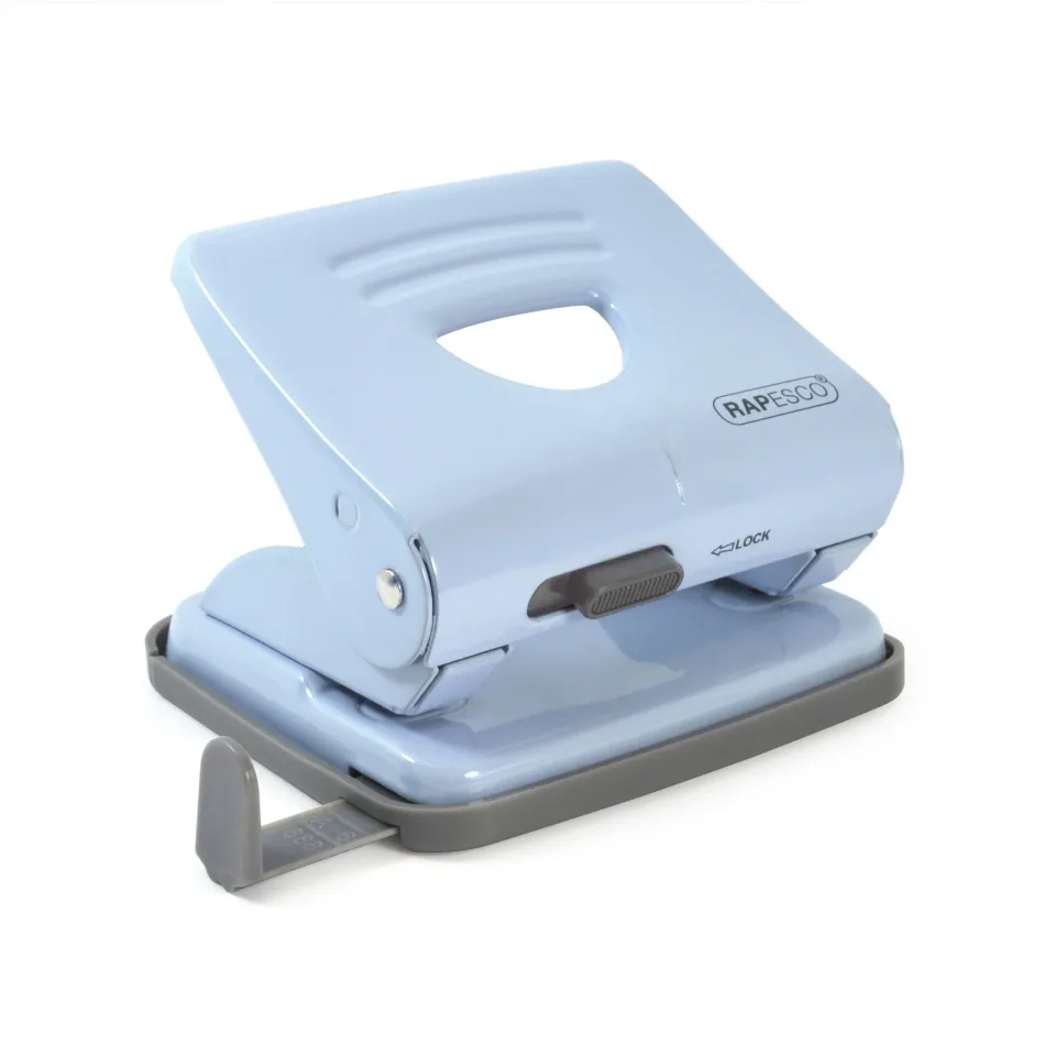 Rapesco Perforator 825, 25 coli, albastru deschis