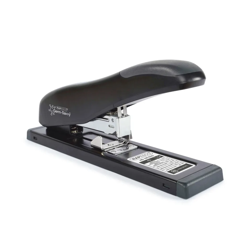 Rapesco Capsator HD-100, de mare capacitate, 6/13 și 24/6-8, pentru 100 de coli, negru