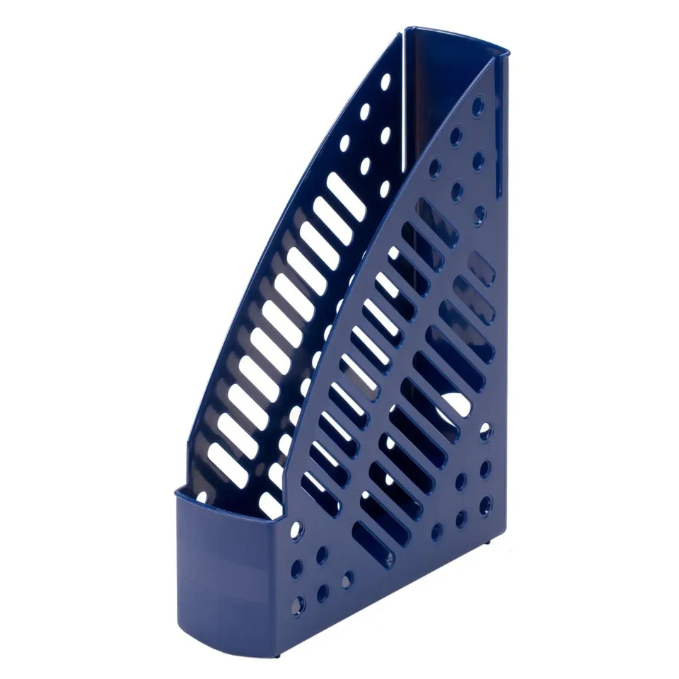 Suport vertical pentru dosare Faibo, plastic, albastru