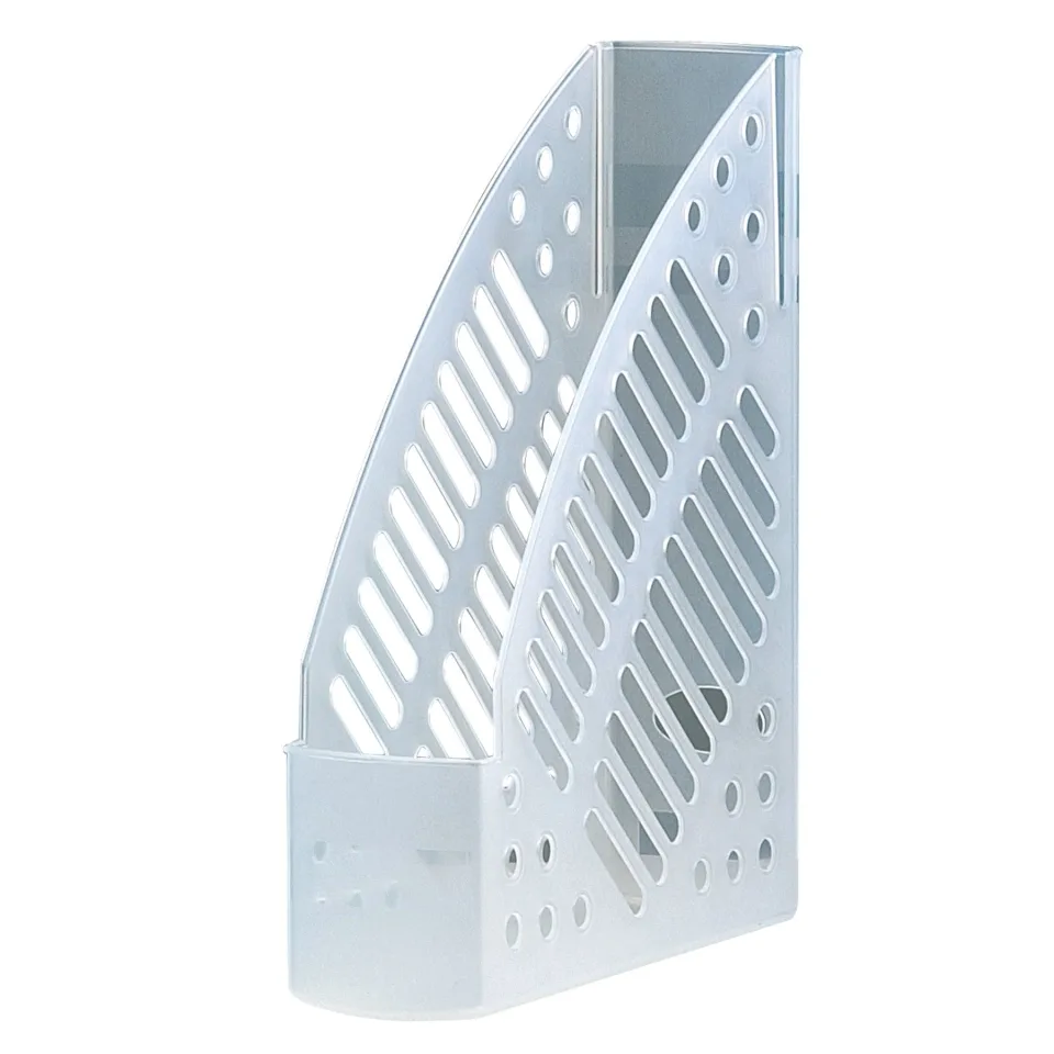 Suport vertical pentru dosare Faibo, plastic, transparent