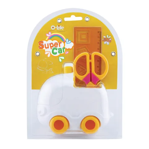 O-life Organizator auto, cu abțibilduri, alb