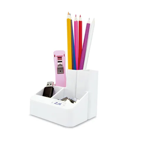 Organizator birou Rapesco Tidy, cu 5 compartimente, alb