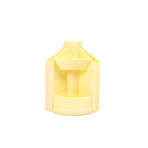 Organizator birou Office 1 Bloom, rotativ, gol, galben pastel