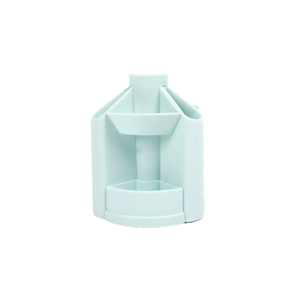Organizator birou Office 1 Bloom, rotativ, gol, albastru pastel