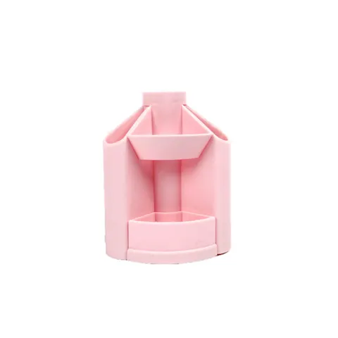 Organizator de birou Office 1 Bloom, rotativ, gol, roz pastel
