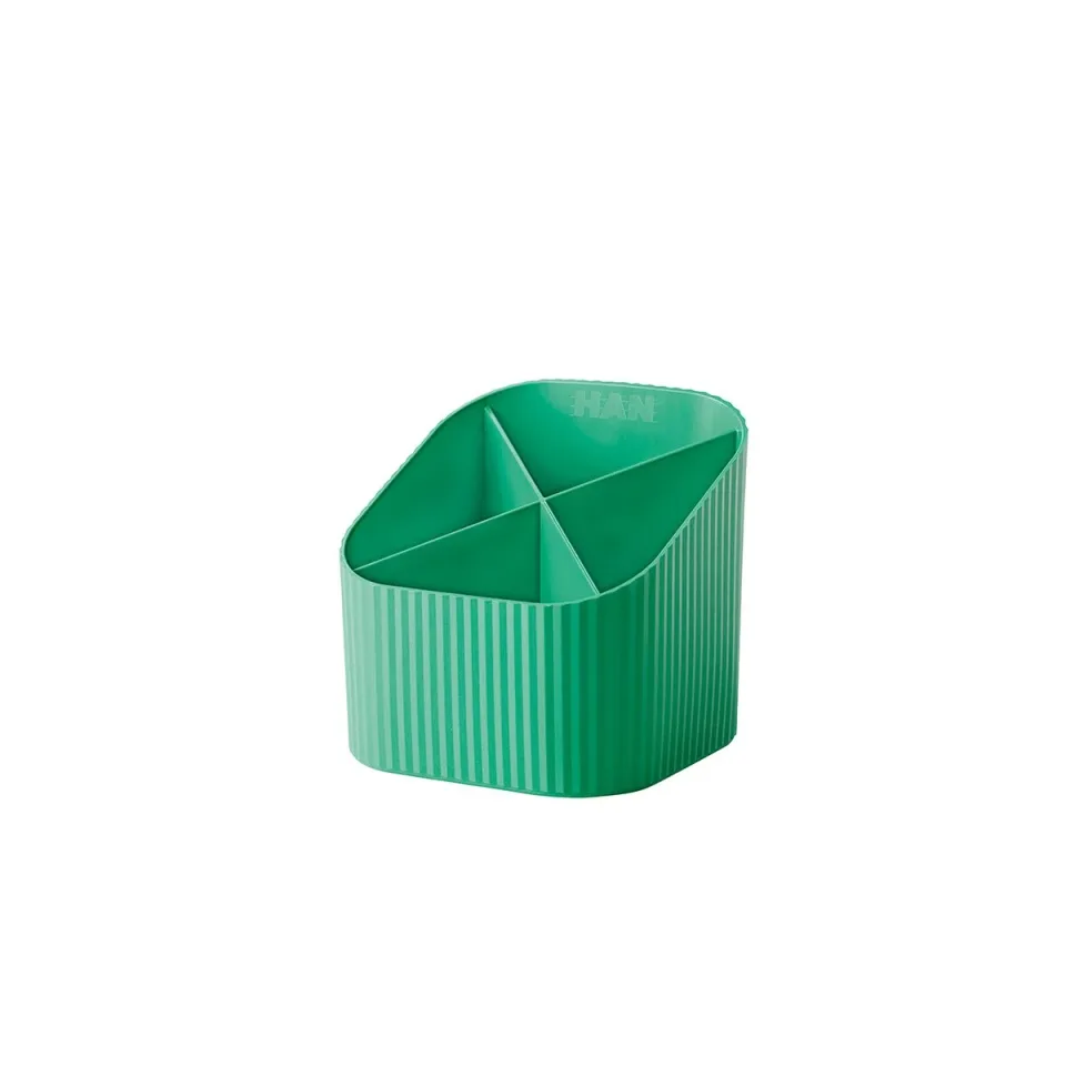 Organizer de birou HAN Re-Loop, 4 compartimente, verde