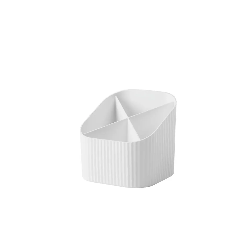 Organizator birou HAN Re-Loop, cu 4 compartimente, alb