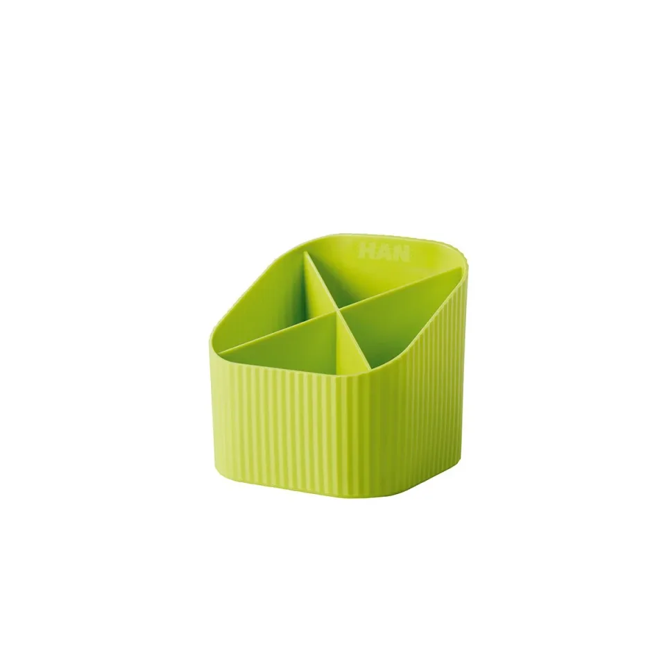 Organizator birou HAN Re-Loop, cu 4 compartimente, verde deschis