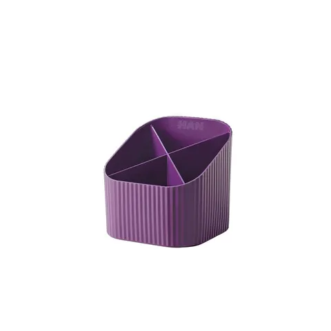 Organizator birou HAN Re-Loop, cu 4 compartimente, mov