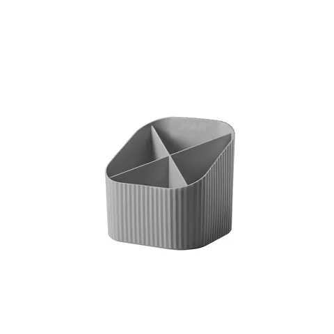 Organizator birou HAN Re-Loop, cu 4 compartimente, gri închis
