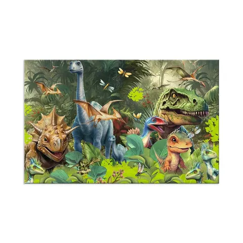 Herma Mapă de birou Dino World, față-verso, 55 x 35 cm, dinozauri