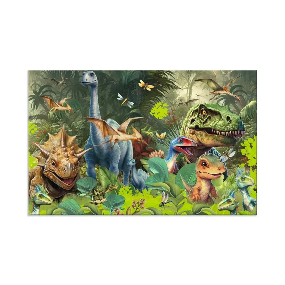 Herma Mapă de birou Dino World, față-verso, 55 x 35 cm, dinozauri