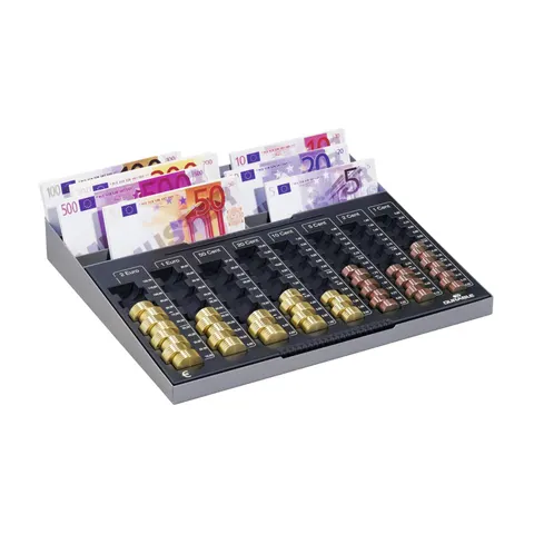 Durable Suport pentru monede Uroboard, Euro, XL, plastic, gri