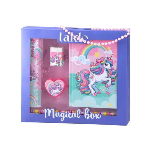 Takk Set Magical Box, caiet și accesorii, unicorn