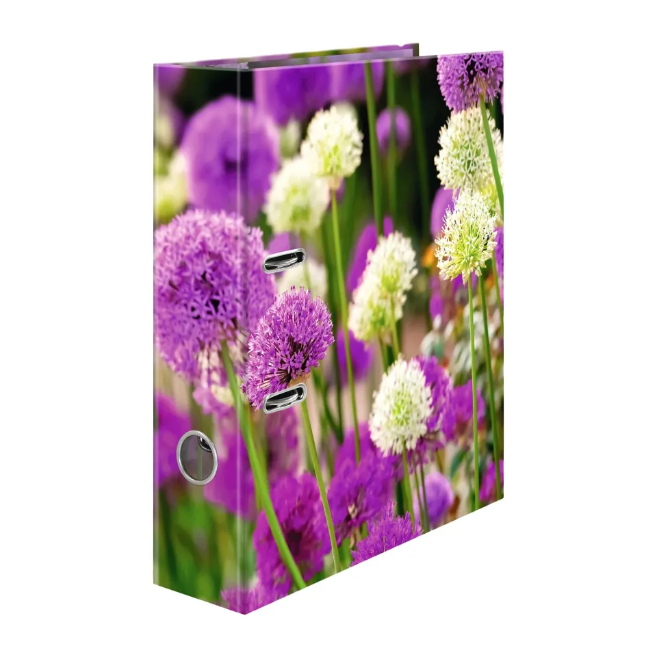 Herma Dosar cu flori, 7 cm, flori mov