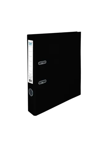 Dosar Colori, 5 cm, PP, fără margine metalică, negru