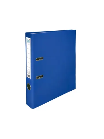 Dosar Colori, 5 cm, PP, fără margine metalică, albastru închis