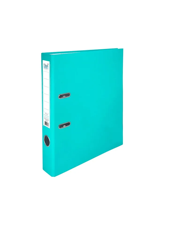 Colori Biblioraft, 5 cm, PP, fără margine metalică, acvamarin