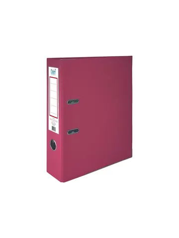 Colori Biblioraft, 8 cm, PP, cu margine metalică, bordo