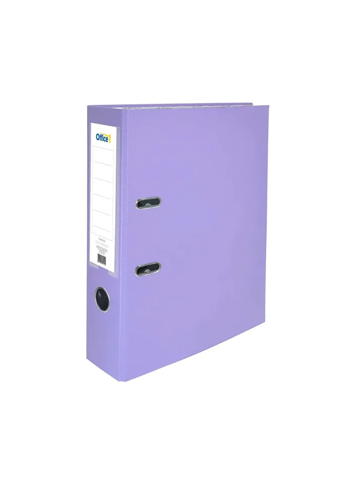 Office 1 Biblioraft, 8 cm, PP, fără margine metalică, liliachiu