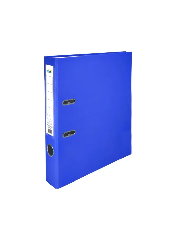 Dosar Office 1, 5 cm, PP, fără margine metalică, albastru