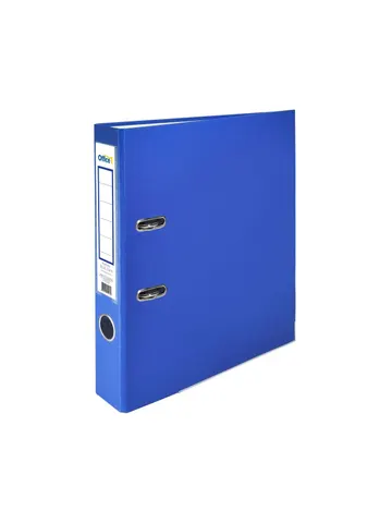 Dosar Office 1, 5 cm, PP, cu margine metalică, albastru