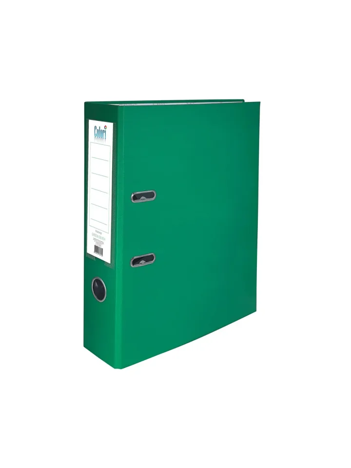 Dosar culori, 8 cm, PP, neasamblat, verde, 50 buc