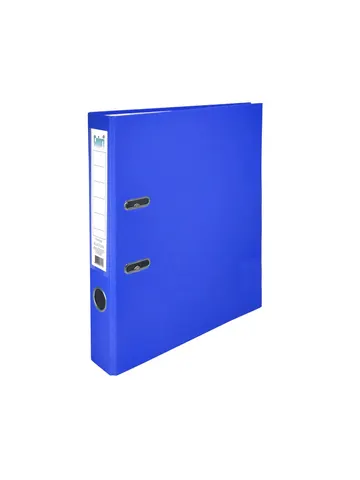 Colori dosar, 5 cm, PP, neasamblat, albastru, 50 bucăți