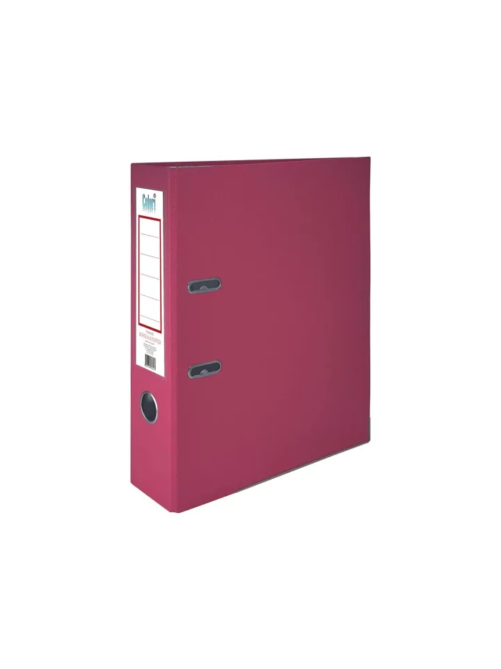 Colori Dosar, 8 cm, PP, cu margine metalică, neasamblat, burgund, 50 buc.