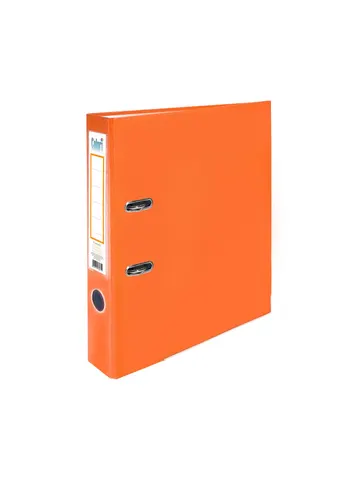 Colori Biblioraft, 5 cm, PP, cu margine metalică, neasamblat, portocaliu, 50 bucăți