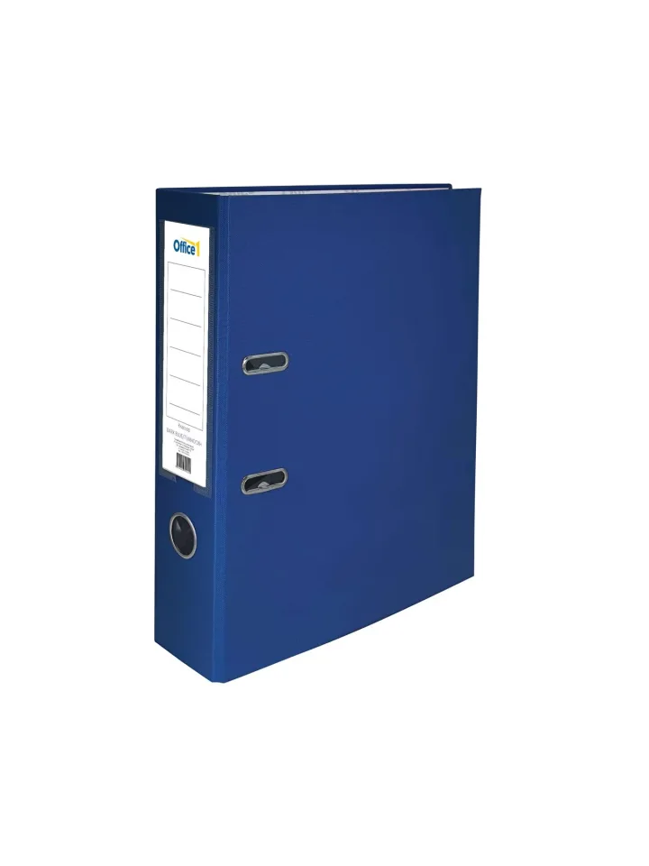Office 1 Biblioraft, 8 cm, PP, neasamblat, albastru închis, 50 bucăți