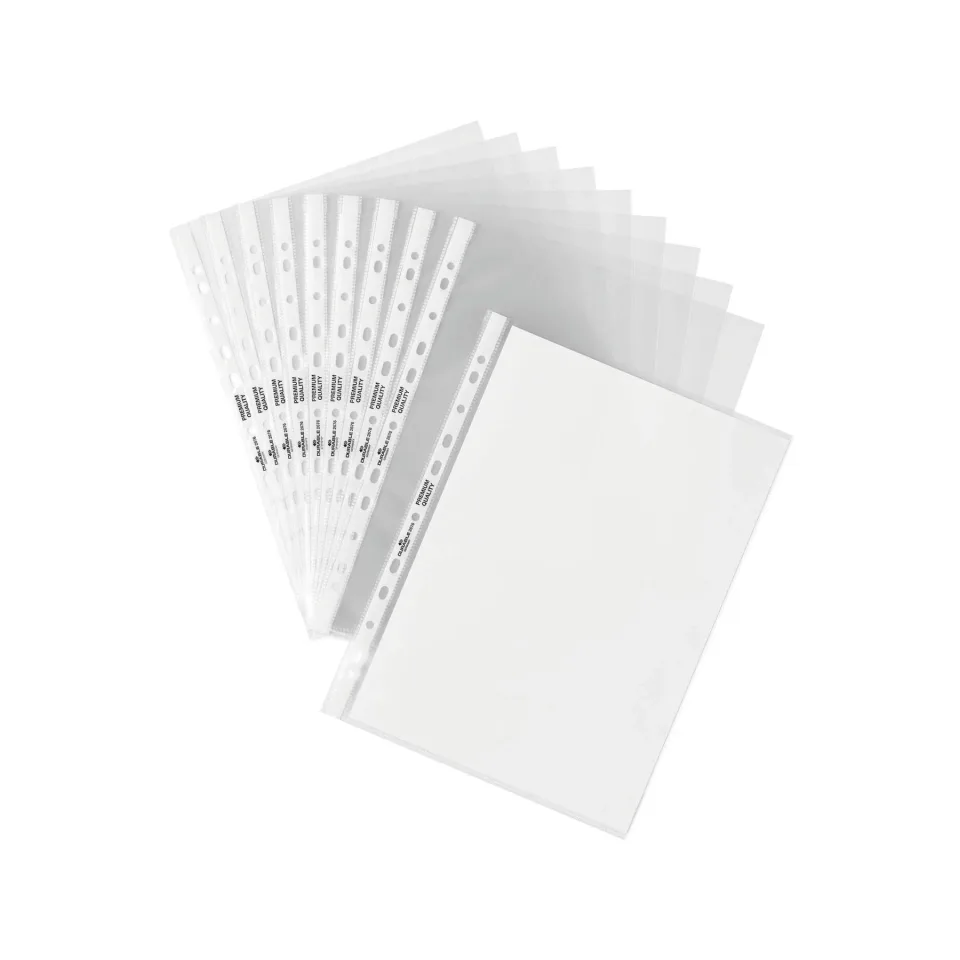 Durable Folie de protecție Premium, cristal, 80 microni, 10 buc.