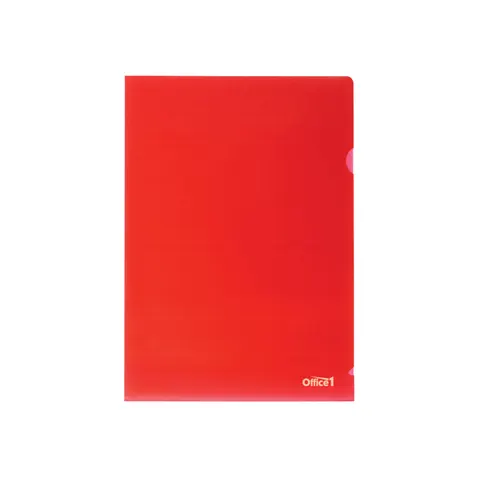 Dosare Office 1 L, A4, 90 µm, roșu, 10 buc