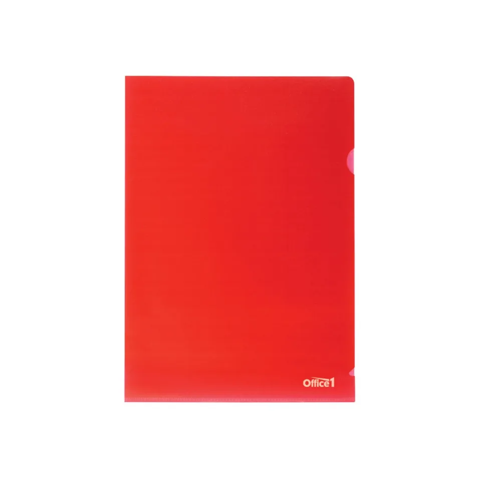 Dosare Office 1 L, A4, 90 µm, roșu, 10 buc