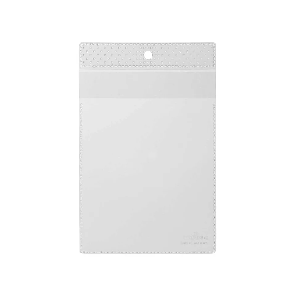 Durable Punched Pocket, Vertical, A6, Transparent, 10 buc.
