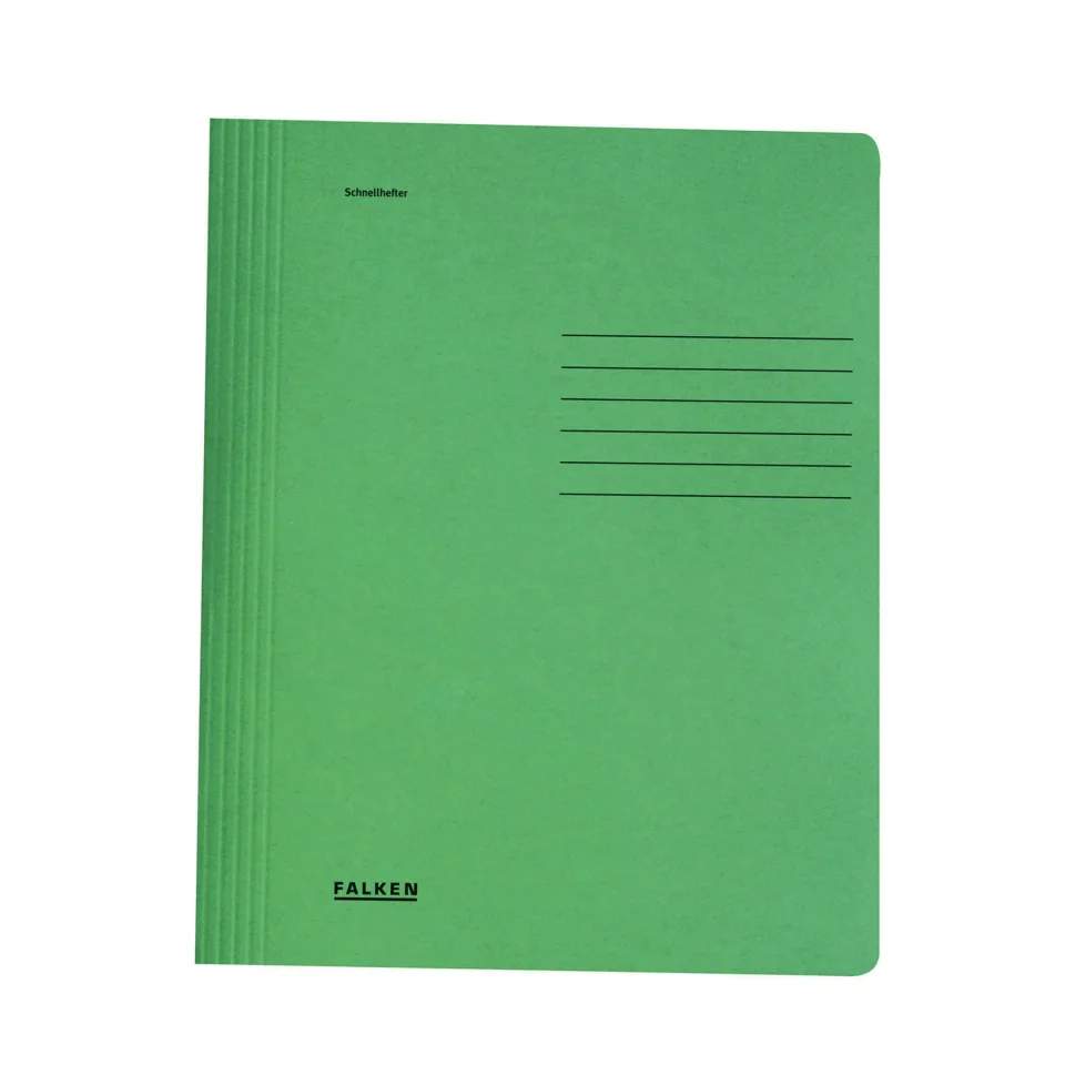 Falken Dosar, carton, cu clemă, verde închis