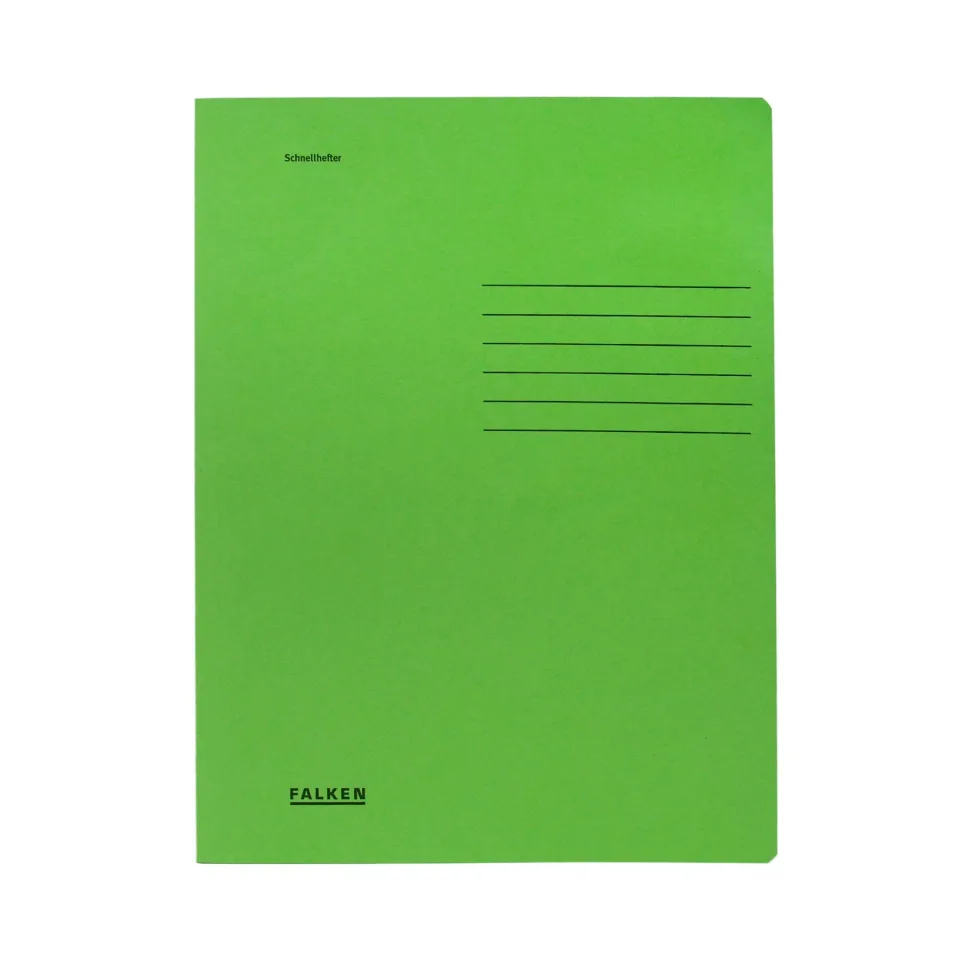 Falken Mapă, carton, cu sistem de prindere, verde