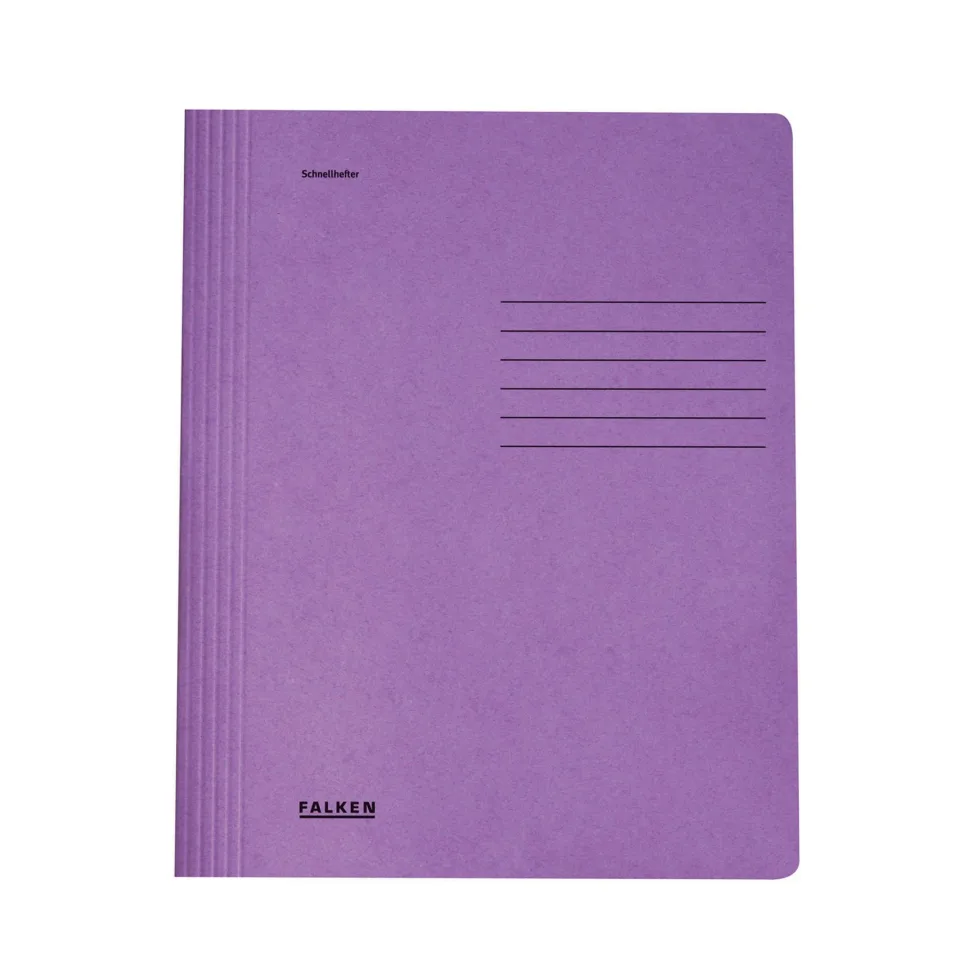 Falken Dosar, carton, cu clemă, violet