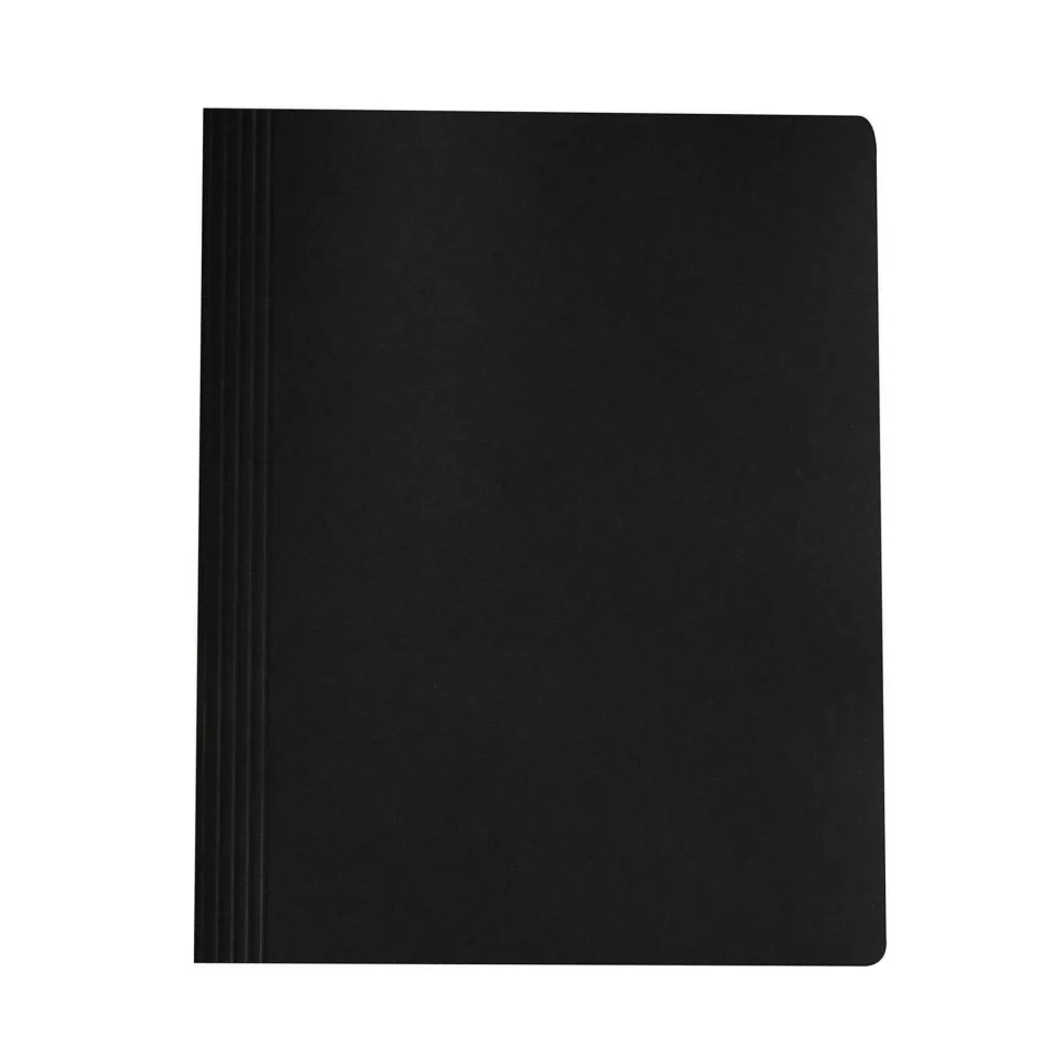 Falken dosar, carton, cu sistem de prindere, negru