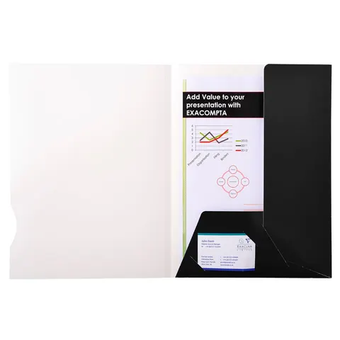 Dosar de prezentare Exacompta Chromulux, A4, negru