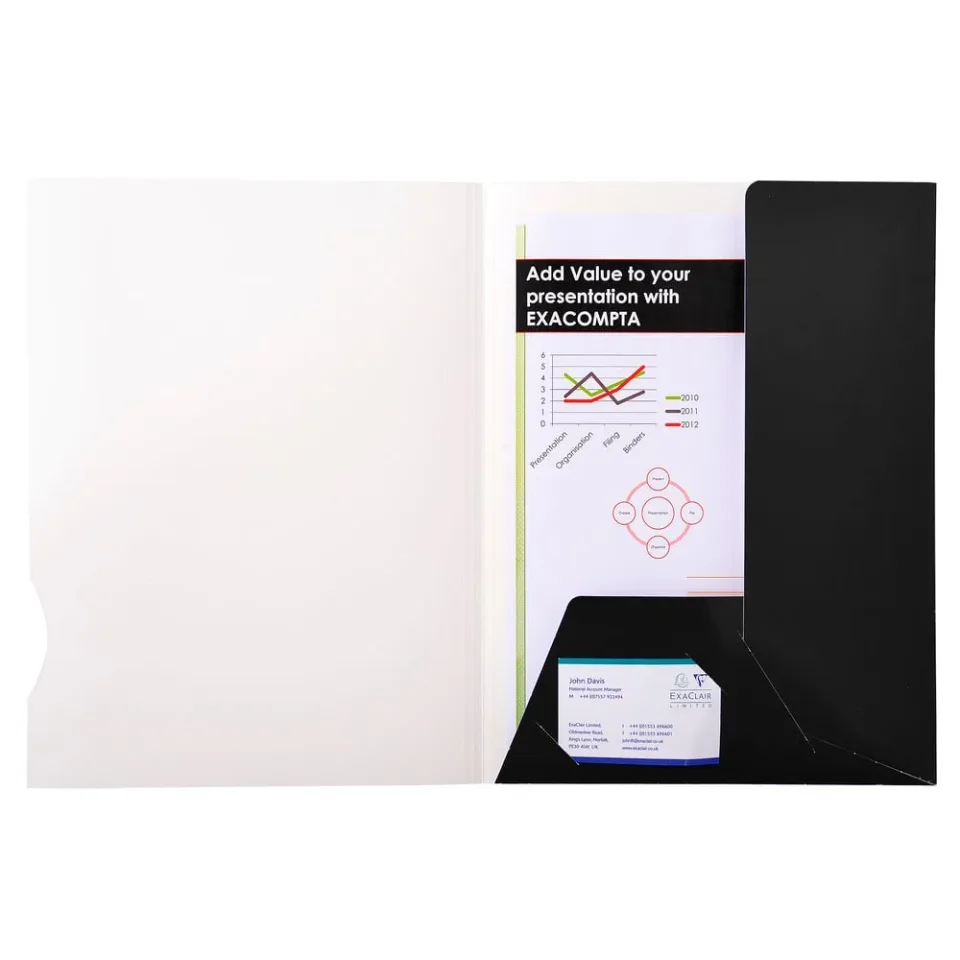 Dosar de prezentare Exacompta Chromulux, A4, negru