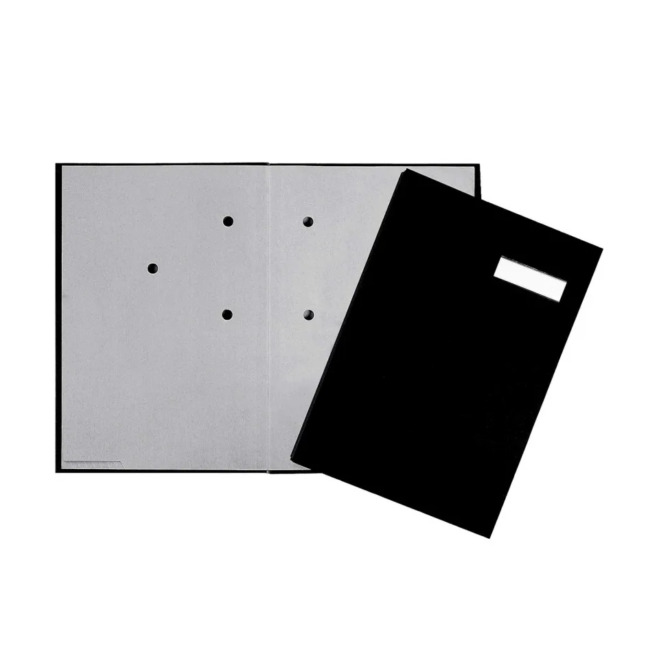 Durable Dosar Signature, cu 20 compartimente, negru