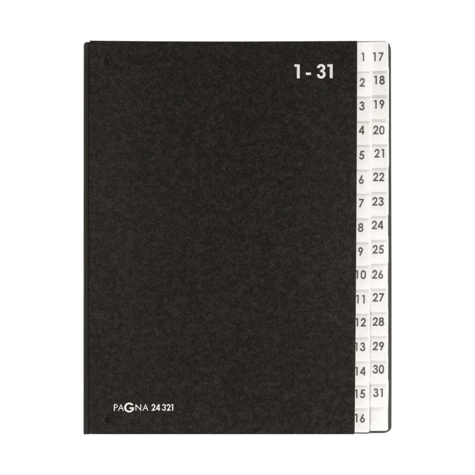 Dosar Durable Classic, carton, cu 31 separatoare, negru